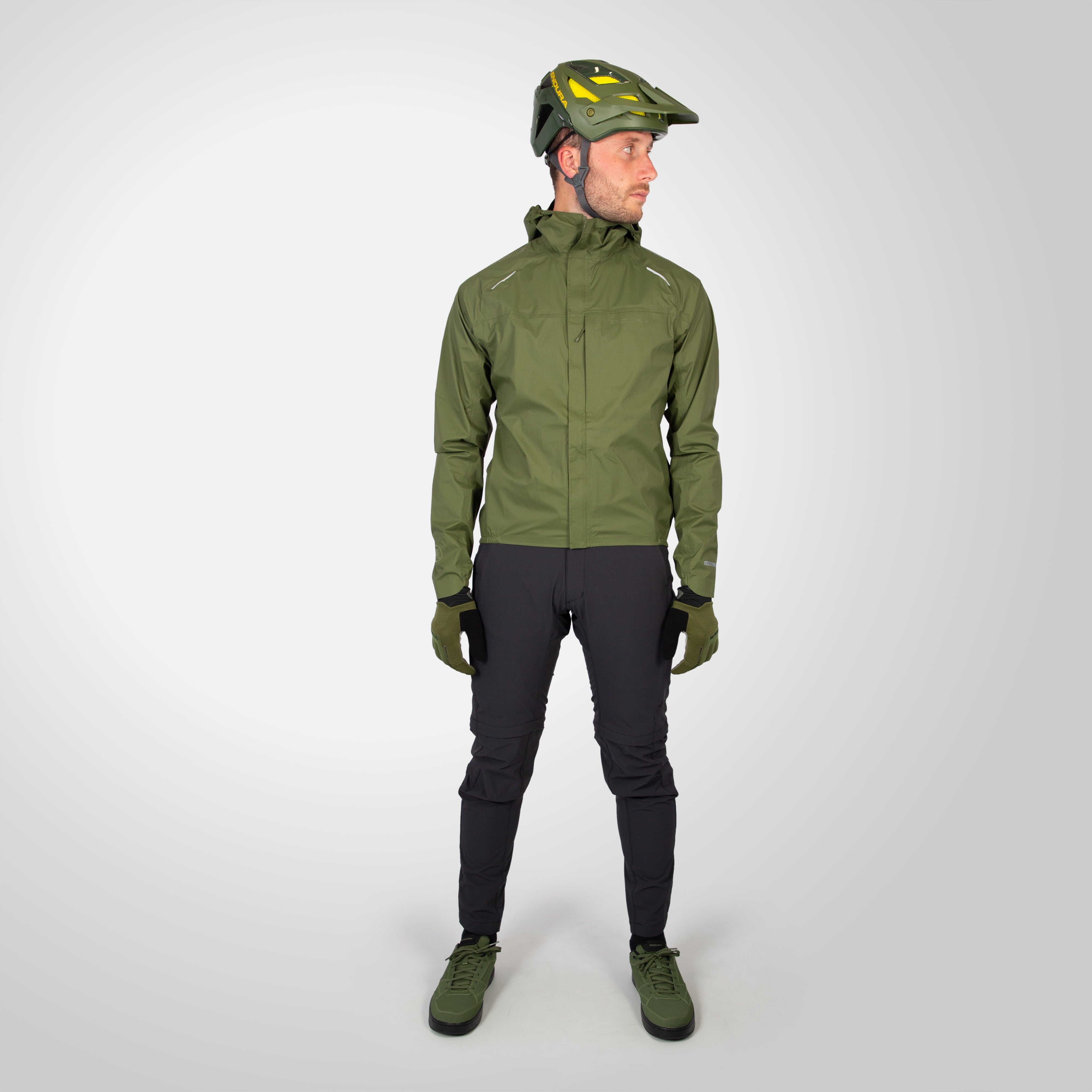 Endura Gv500 Waterproof Jacket Olive Green