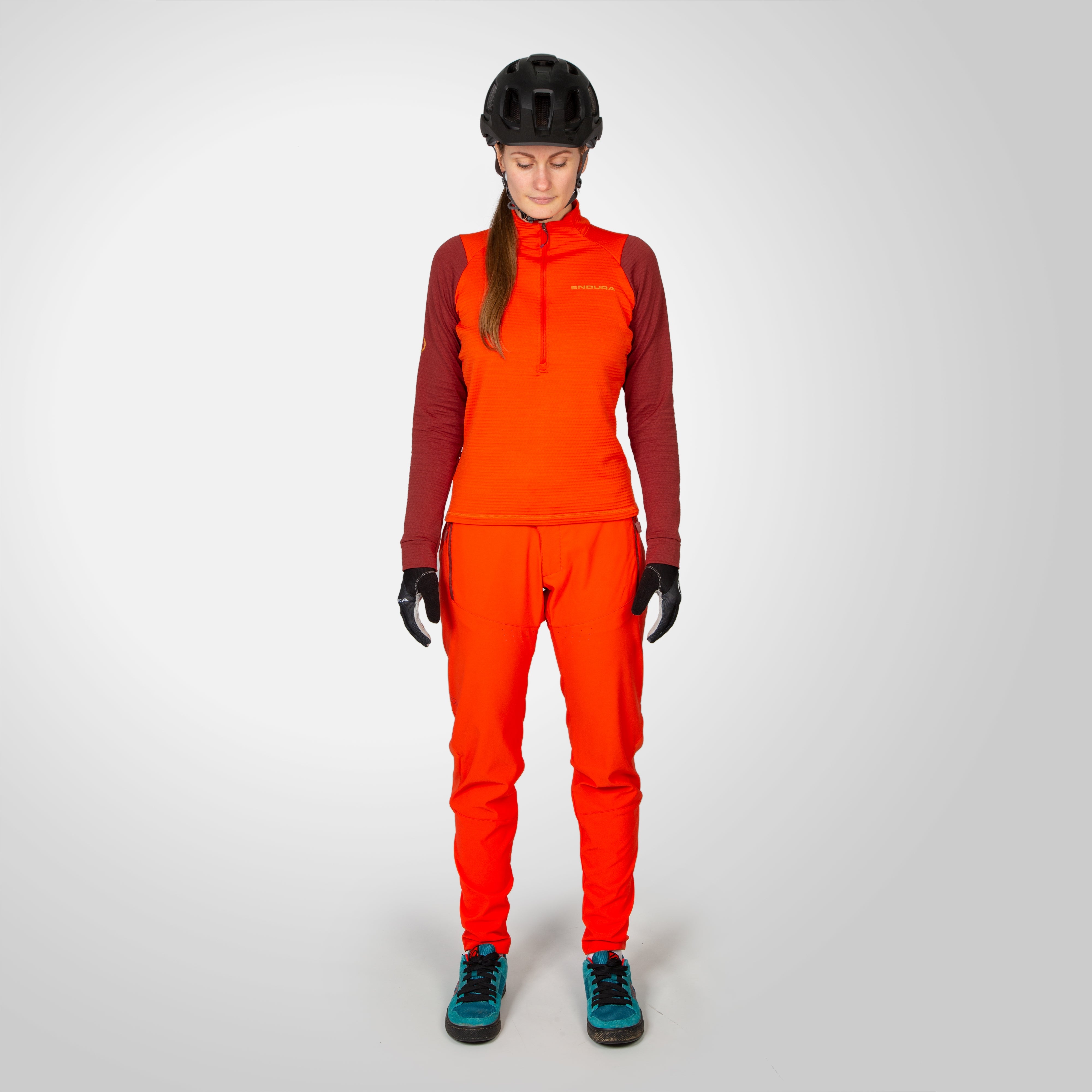Endura Wms Singletrack Fleece Pa Paprika