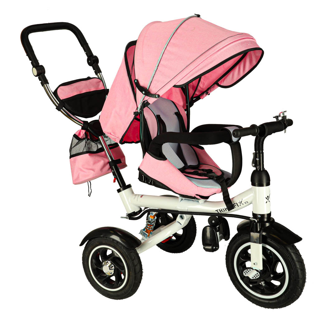 Trike Fix V3 Tricycle 3w1 Stroller Bike 360 Swivel Free Wheel Pink