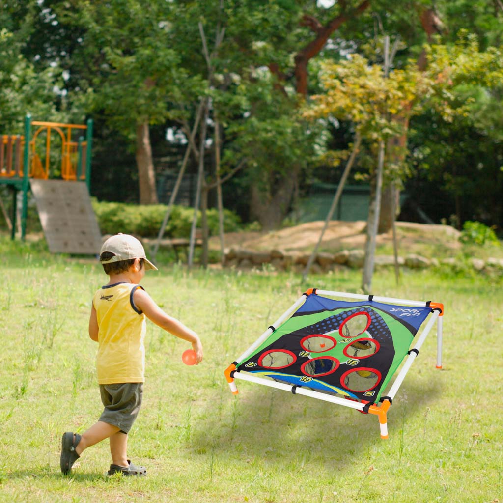 Toss To The Target With Bags Darts Skill Game