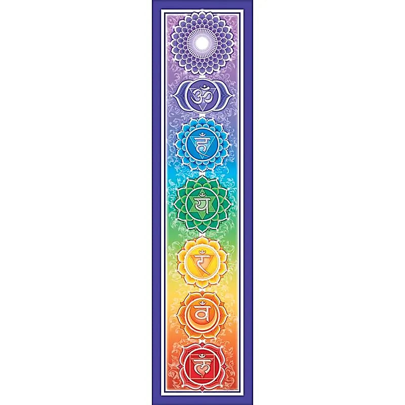 Pegatina para parachoques Rainbow Chakra - 28x7 cm, juego de 4 piezas