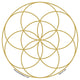Стикер за прозорец Seed of Life --пакет от 3 бр. - 11,7 см