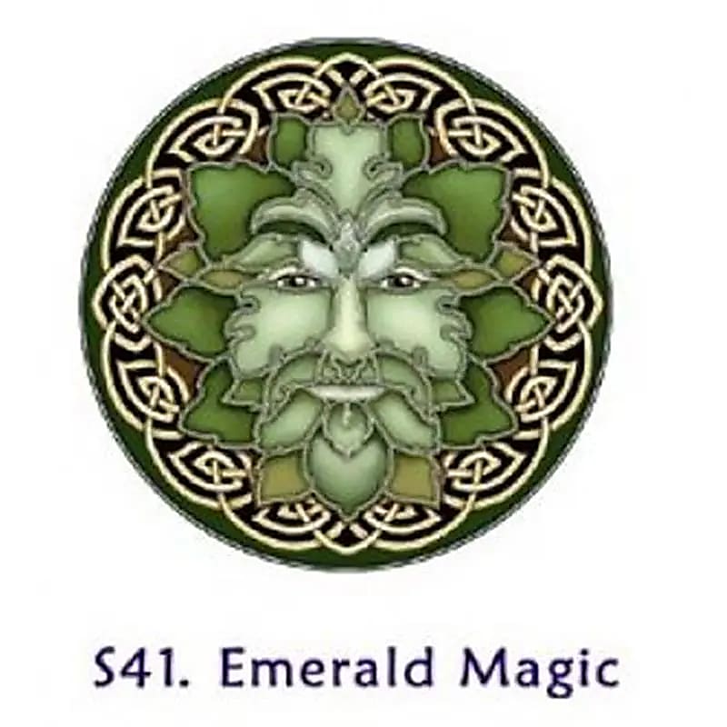 Window Sticker Emerald Magic --set Of 4 Pcs - 10.5 Cm