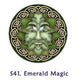 Samolepka na okno Emerald Magic -- sada 4 ks - 10,5 cm