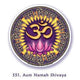 Window Sticker Ohm Namah Shivaya --set Of 4 Pcs - 10.5 Cm