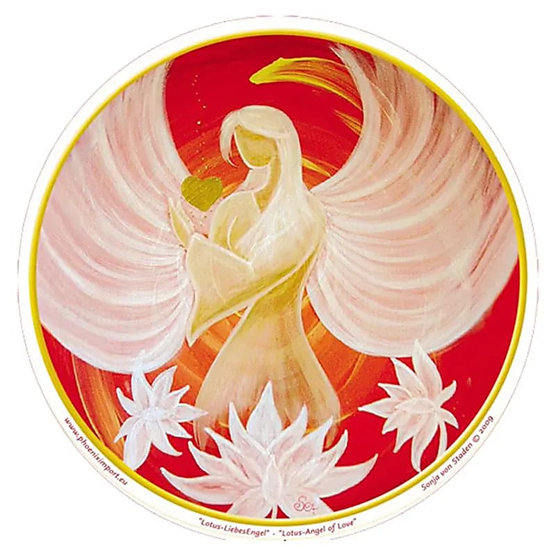 Samolepka na okno Lotus Angel Of Love --balení 3ks - 11,7cm