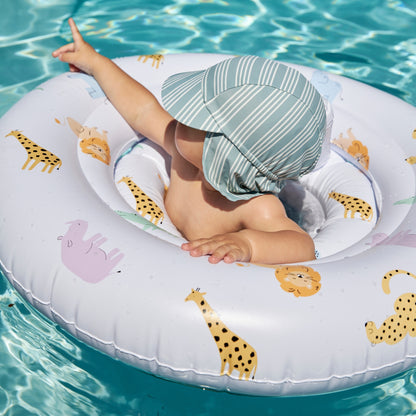 Swim Essentials Sun Cap - Verde/branco - Resort Stripe