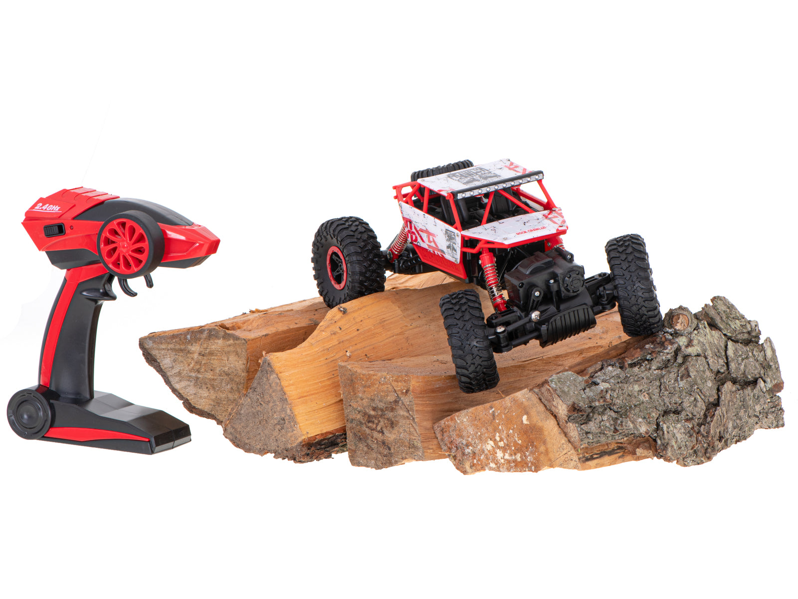 Rc Car Rock Crawler Hb 2.4ghz 1:18 Red