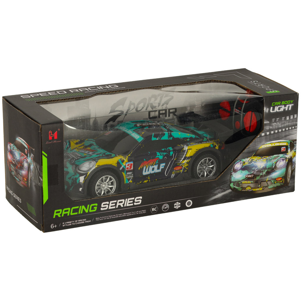 Rc Sports Car Blue And Green