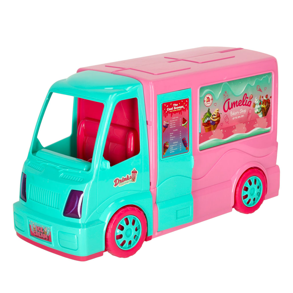 Doll Food Truck Set 21 El.