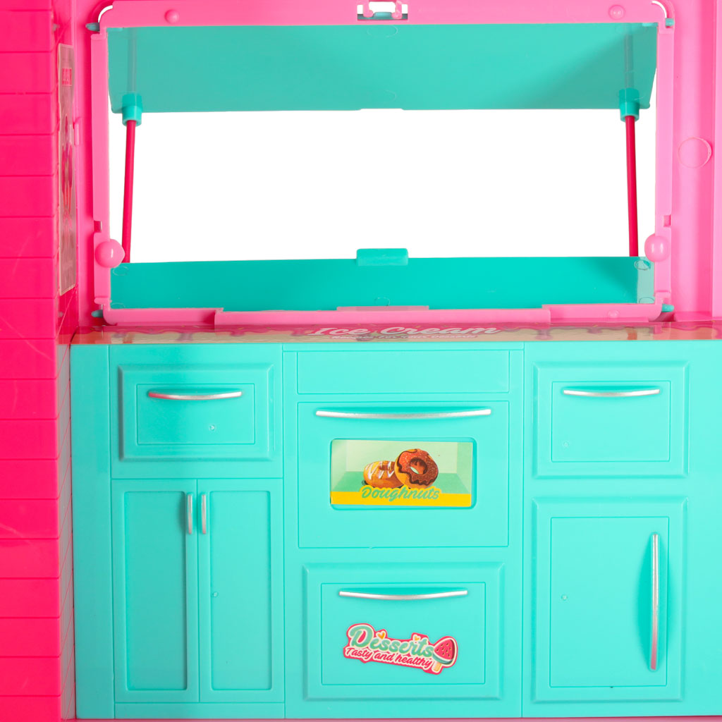Doll Food Truck Set 21 El.
