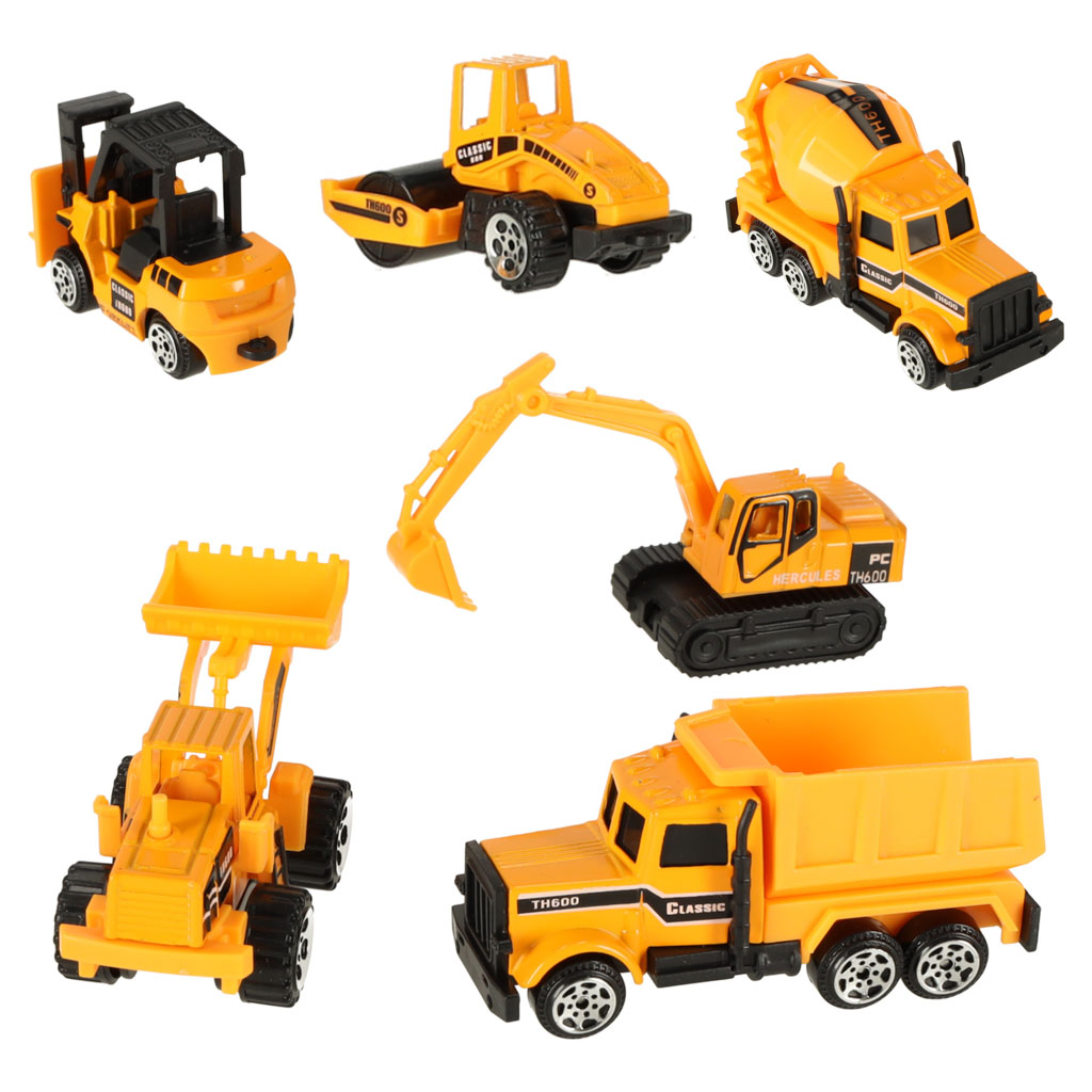 Construction Machinery Car Set Of 6 Pcs