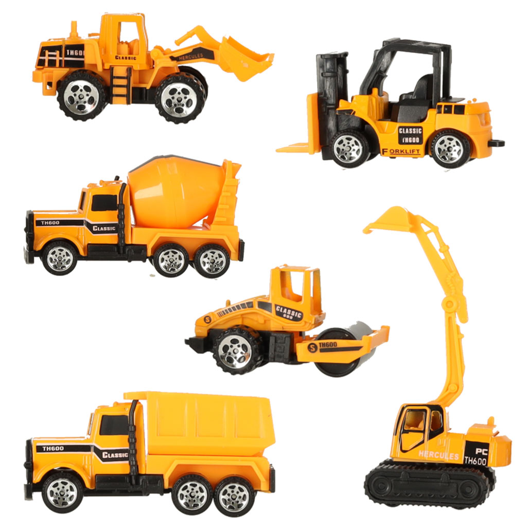 Construction Machinery Car Set Of 6 Pcs