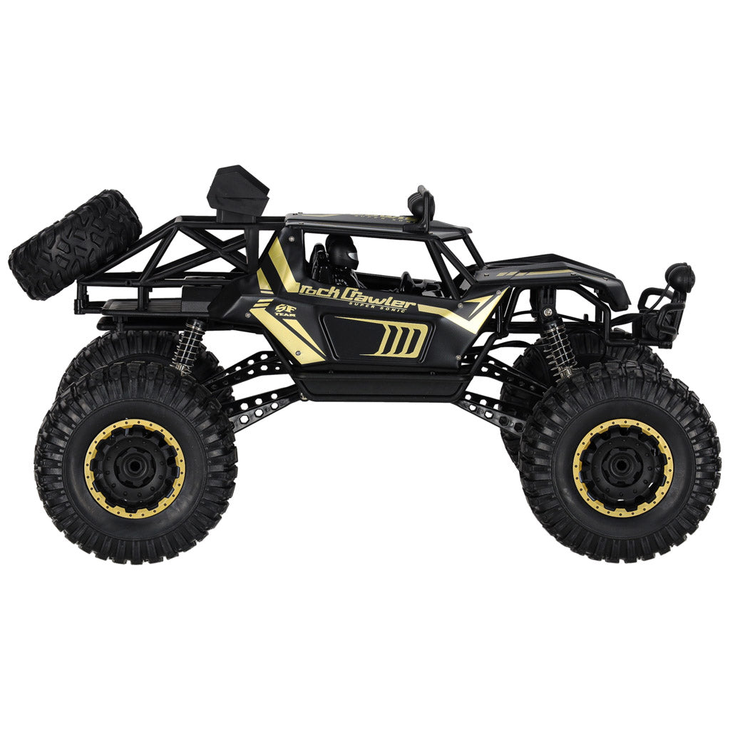 Rc Rock Crawler 2.4ghz 1:8 51cm Black Car