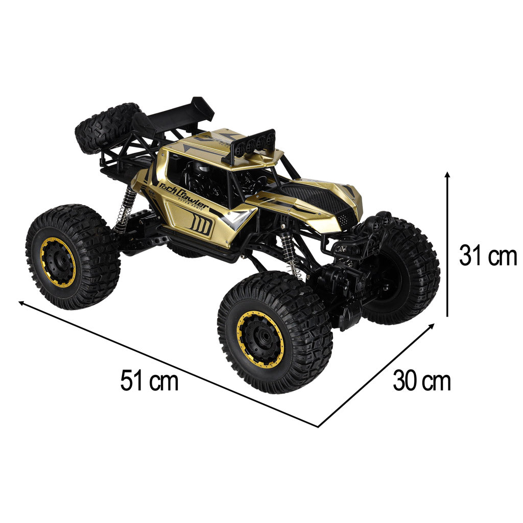 Rc Car Rock Crawler 2.4ghz 1:8 51cm Gold