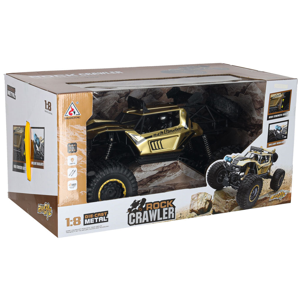 Rc Car Rock Crawler 2.4ghz 1:8 51cm Gold