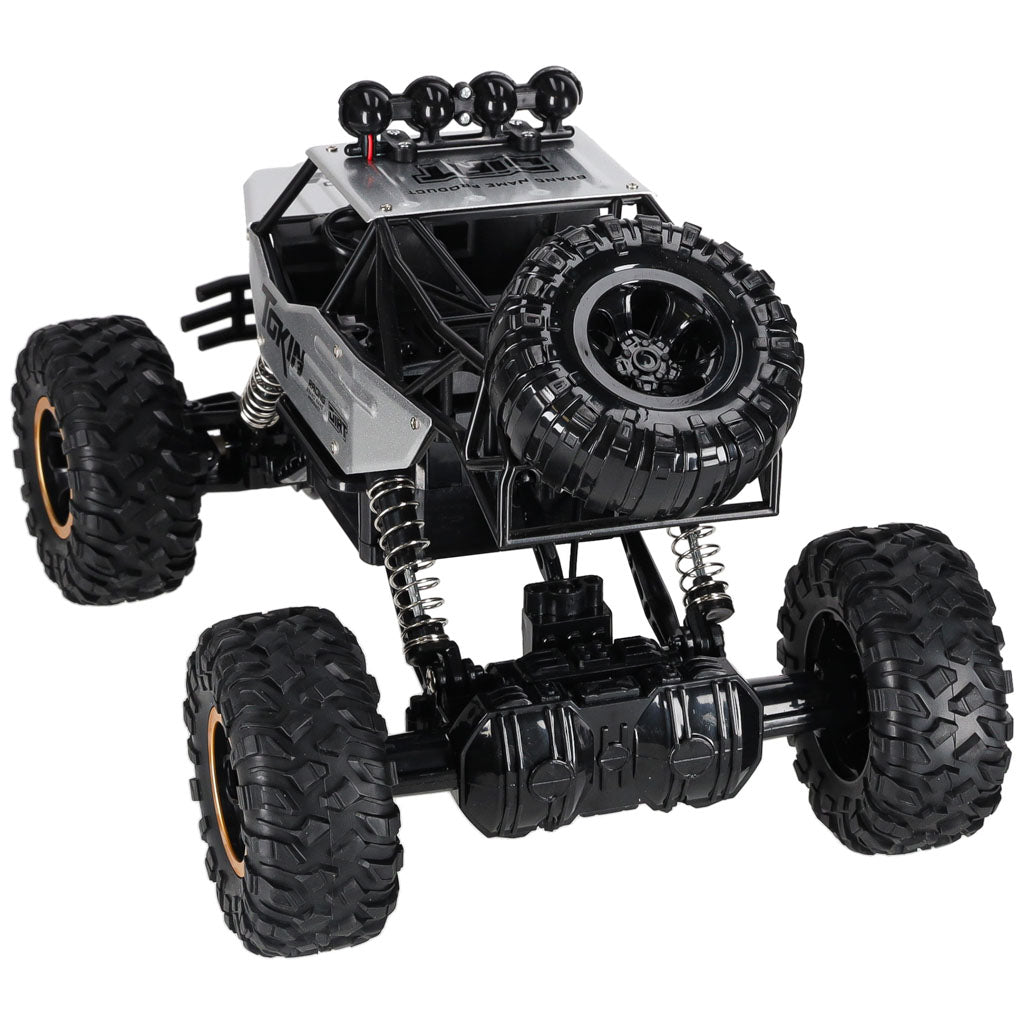 Rc Car Rock Crawler 1:12 4wd Metal Silver