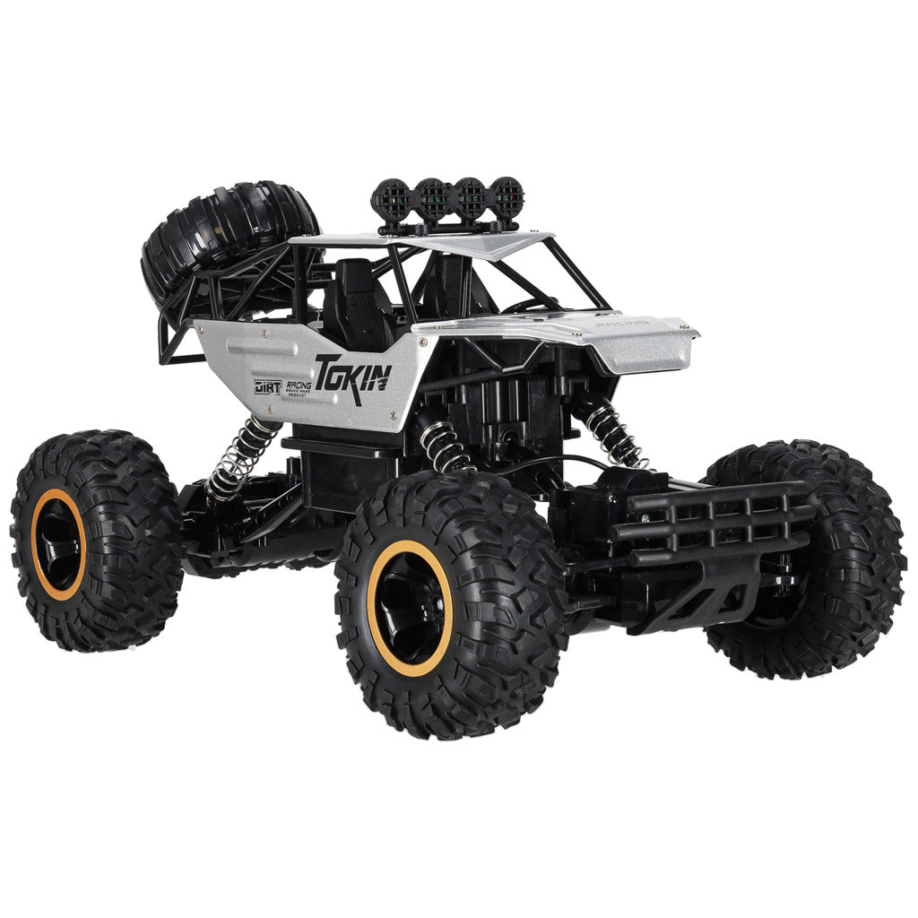 Rc Car Rock Crawler 1:12 4wd Metal Silver