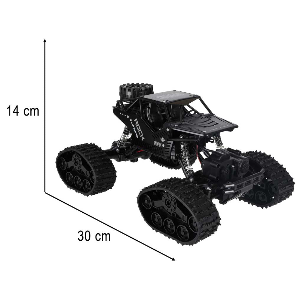 Rc Rock Crawler 4x4 Car Lhc012 Auto 2-in-1 Black