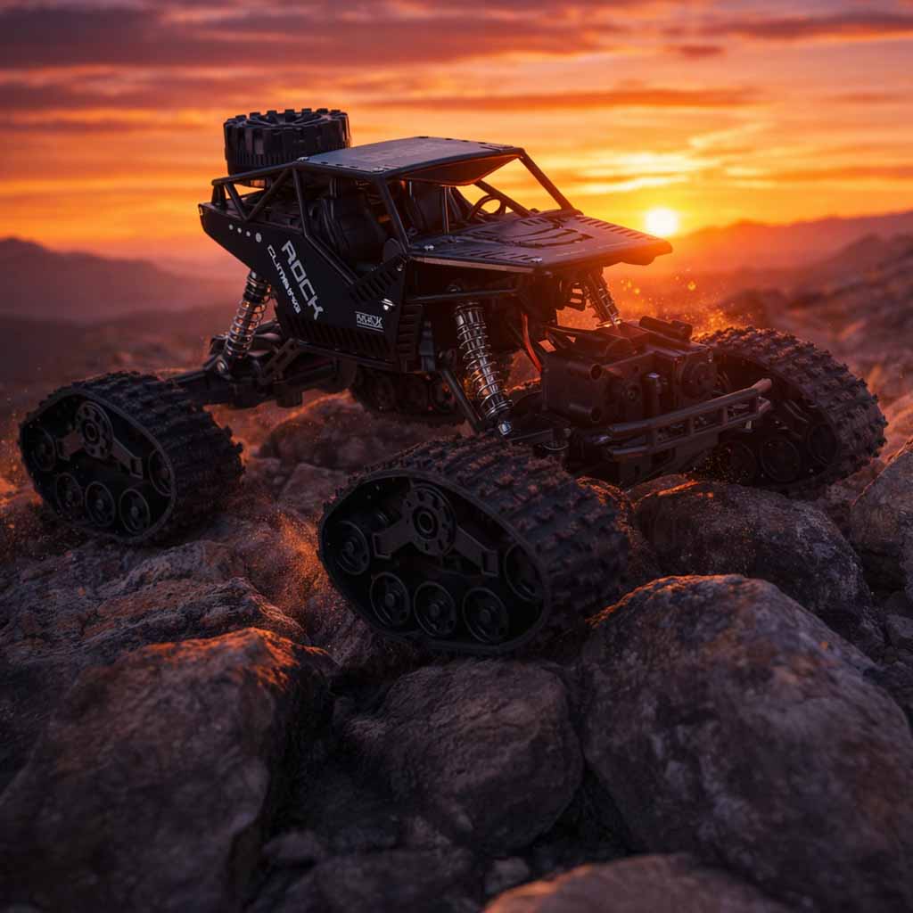 Rc Rock Crawler 4x4 Car Lhc012 Auto 2-in-1 Black