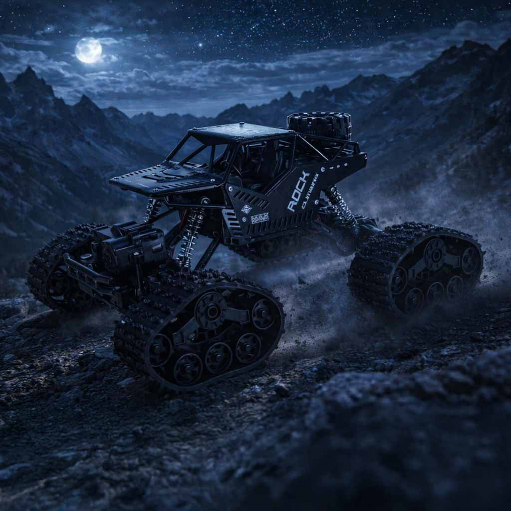 Rc Rock Crawler 4x4 Car Lhc012 Auto 2-in-1 Black