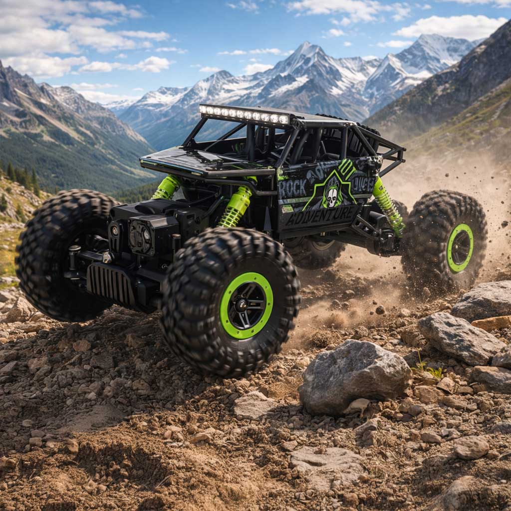 Rc кола Rock Crawler Hb 2.4ghz 1:18 зелен