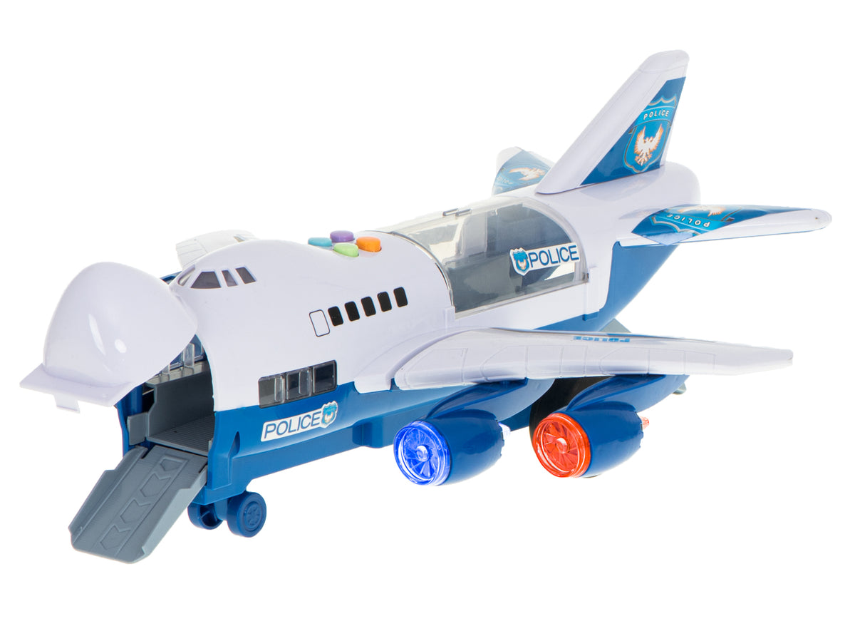 Transporter Plane + 6 Cars Police Side/front