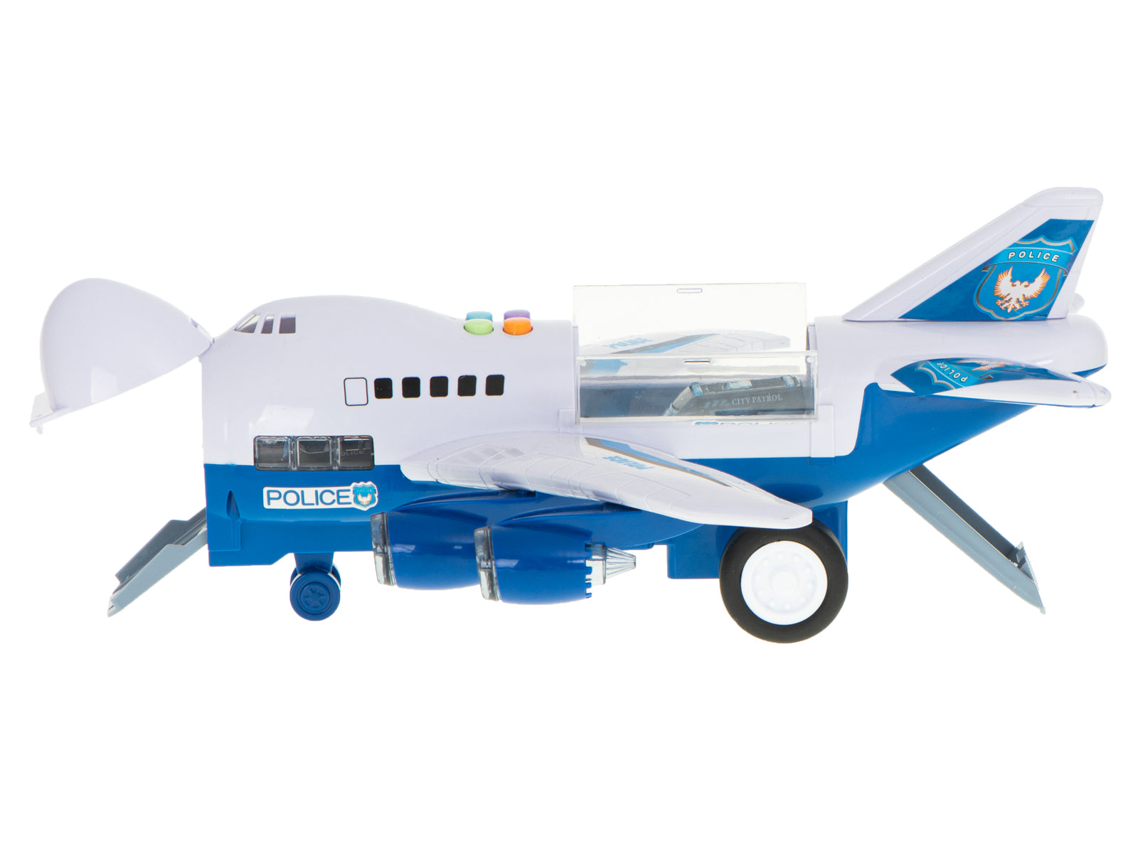 Transporter Plane + 6 Cars Police Side/front