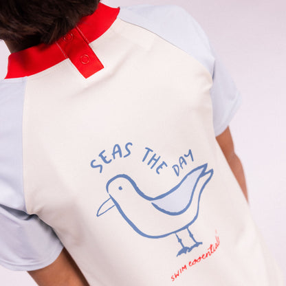 Swim Essentials T-shirt de natation manches courtes - Multicolore - Seas The Day