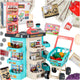 Supermarket Store Cash Register + Mint Cart