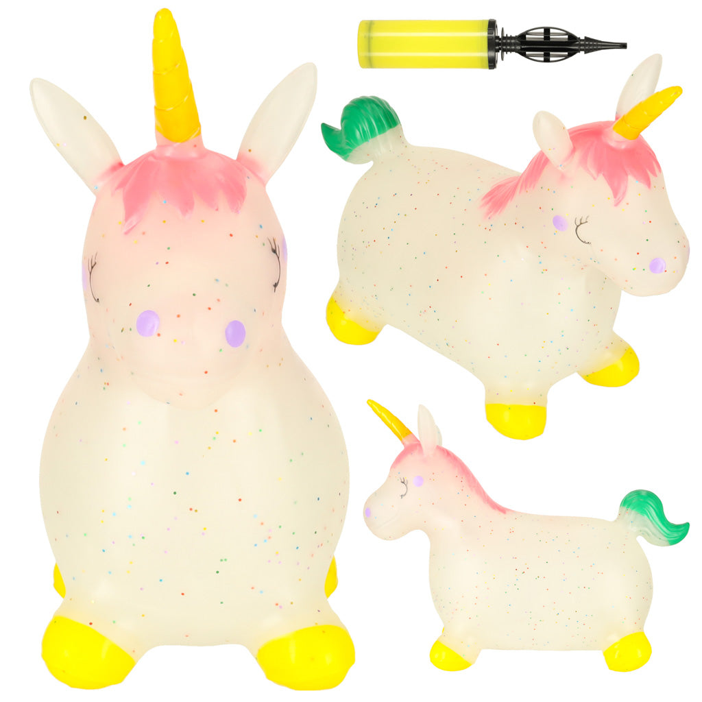 Children's Jumping Jumper With Pump Rubber Unicorn