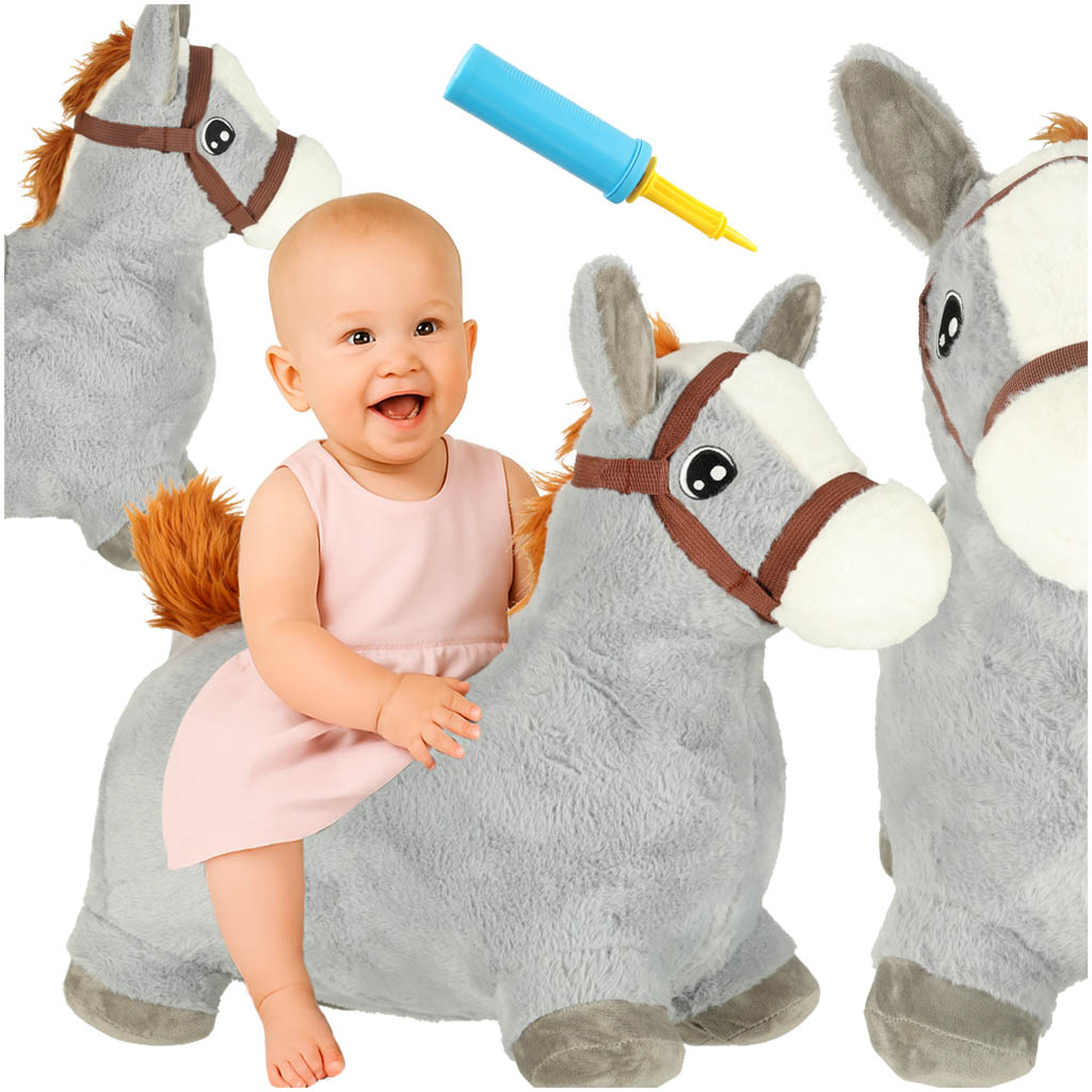 Children's Jumping Jumper With Pump Rubber Horsehorse