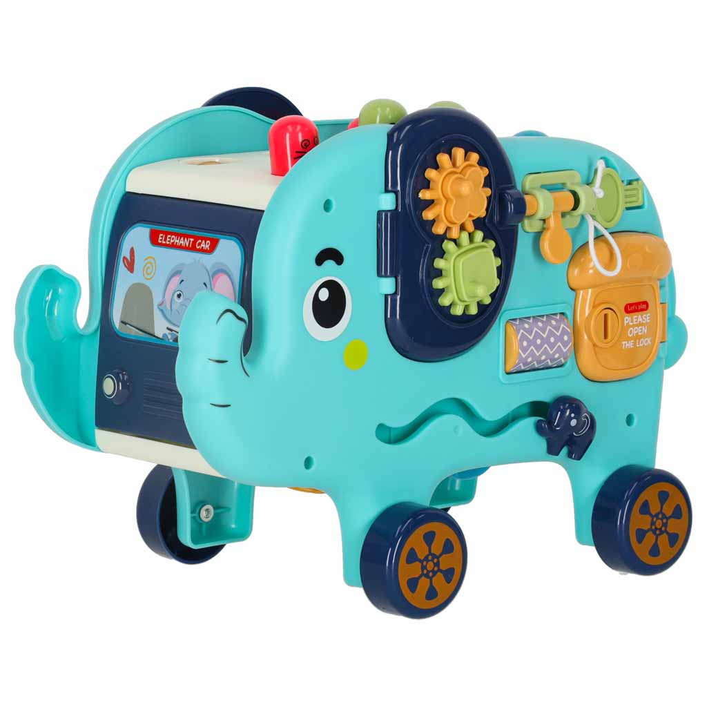 Martillo clasificador de bloques interactivo Montessori Elephant Pounder 26cm