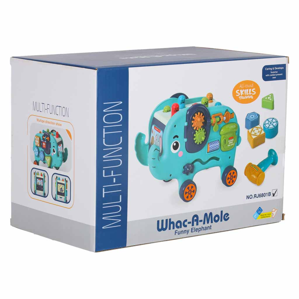 Martillo clasificador de bloques interactivo Montessori Elephant Pounder 26cm