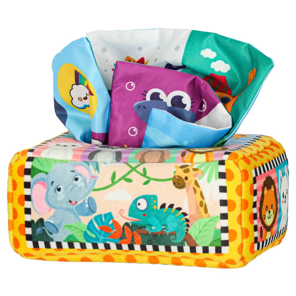 Sorter Tissue Box Sensory Montessori Plush Numbers Letters