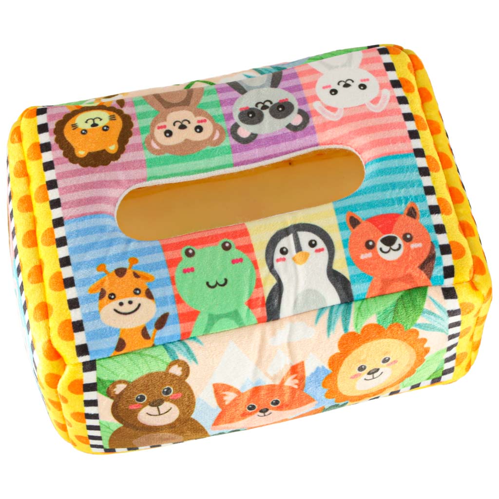 Sorter Tissue Box Sensory Montessori Plush Numbers Letters