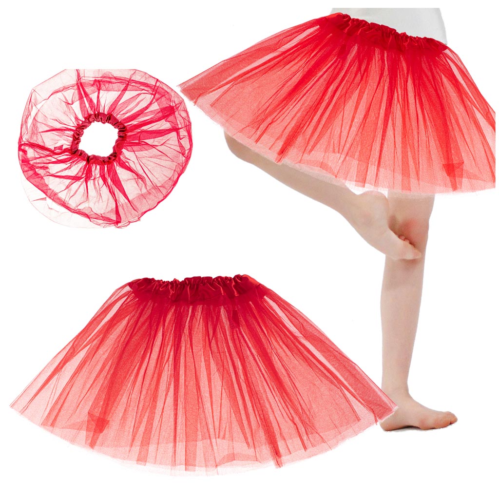 Tulle Skirt Tutu Costume Costume Red