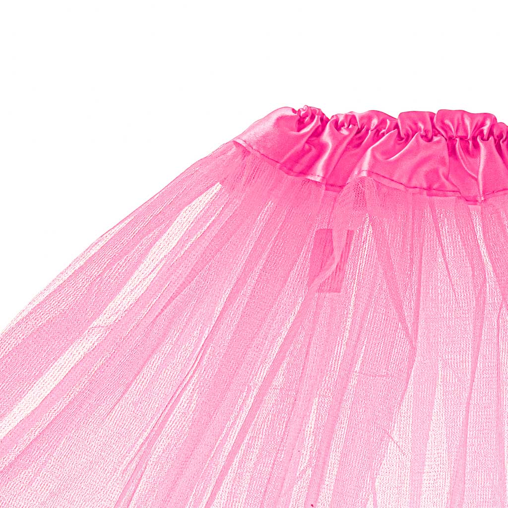 Tyllkjol Tutu Kostym Kostym Rosa
