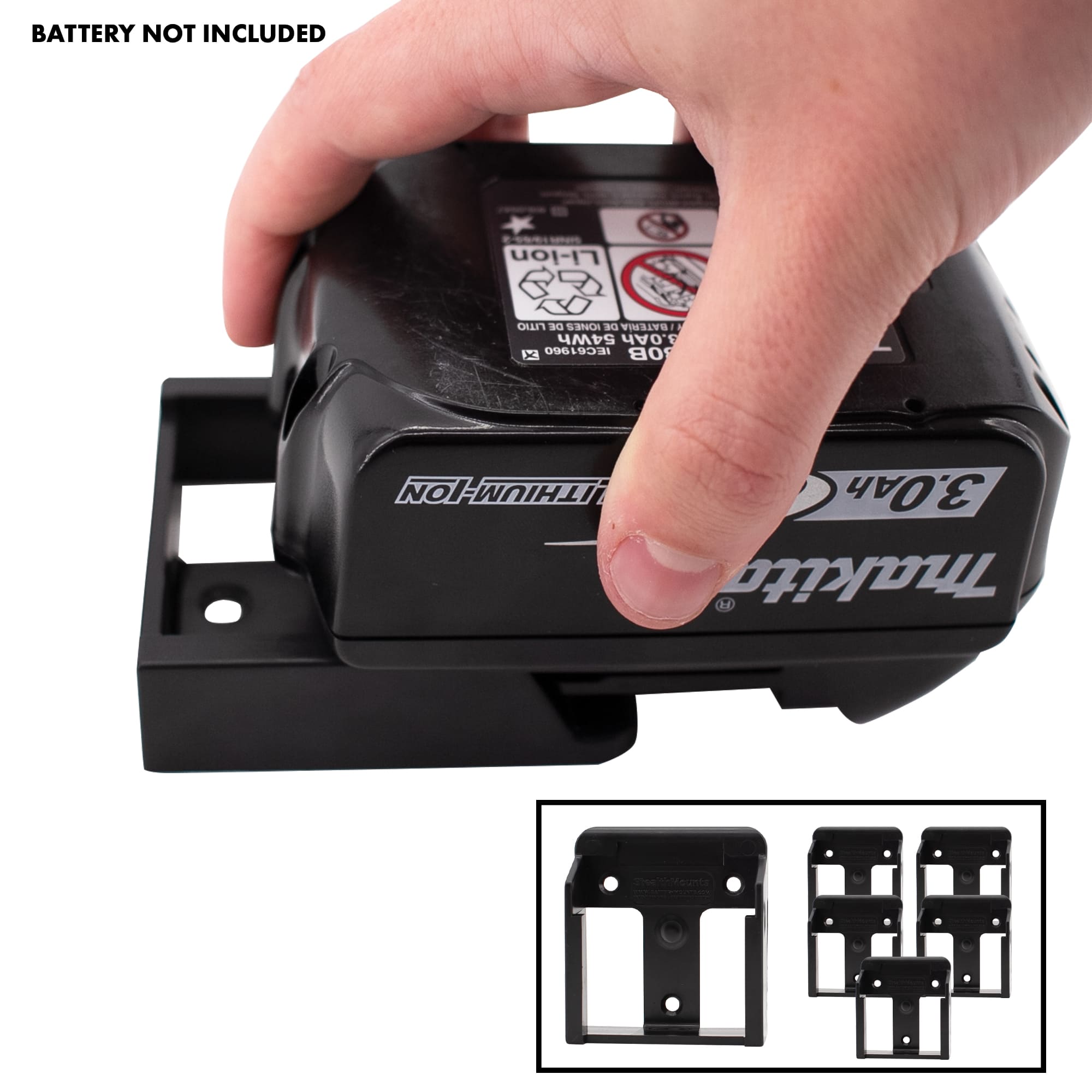 Batteriholdere til Makita 18v 6-pack Stealthmounts
