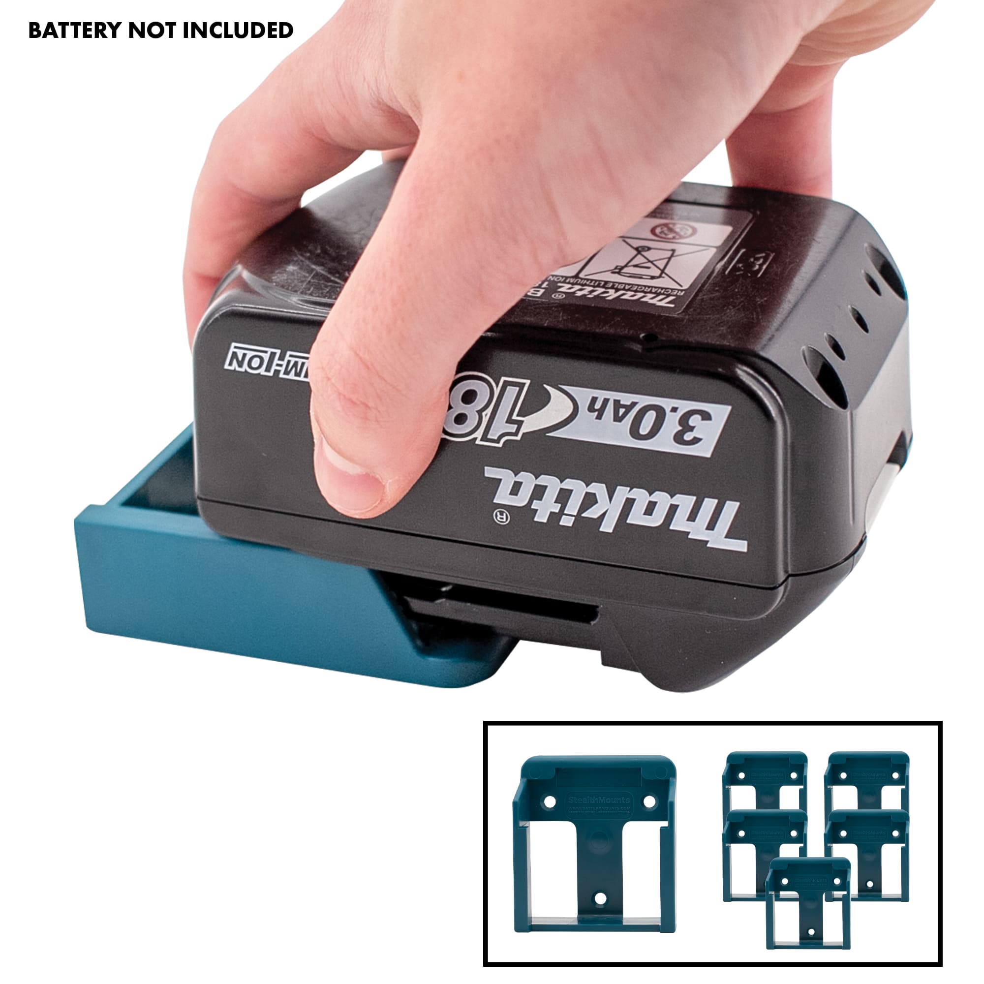Batteriholdere til Makita 18v 6-pack Stealthmounts