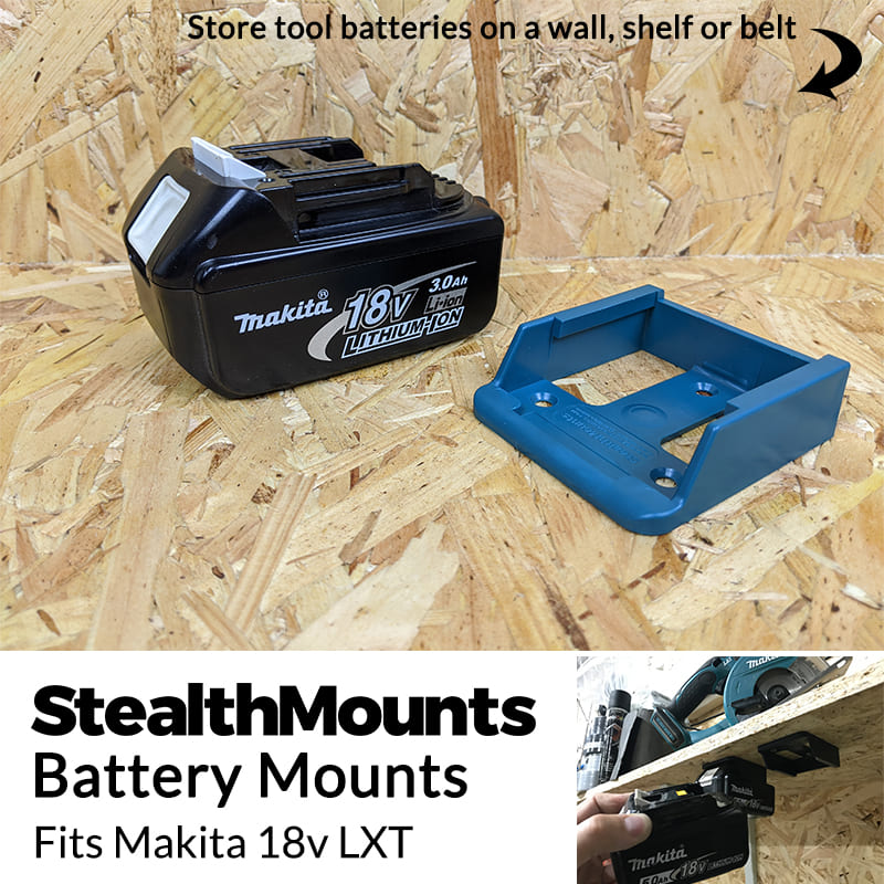 Batteriholdere til Makita 18v 6-pack Stealthmounts
