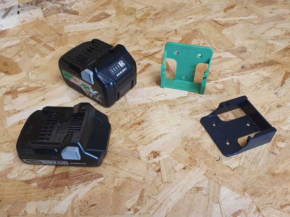 Стойки за батерии за 18v Hikoki Hitachi Metabo Hpt 6-pack Stealthmounts