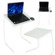 Bijzettafel voor laptop opvouwbaar 52 x 40 cm wit