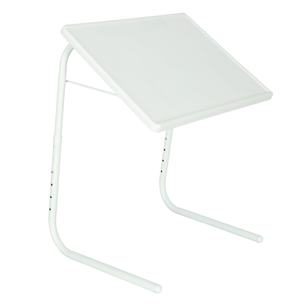 Bijzettafel voor laptop opvouwbaar 52 x 40 cm wit