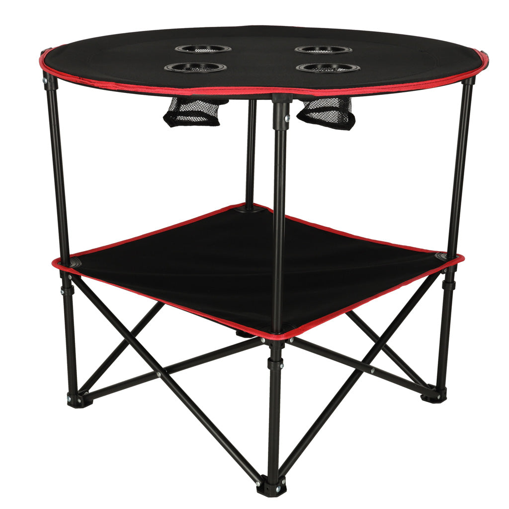 Travel Table Folding With Cover Black