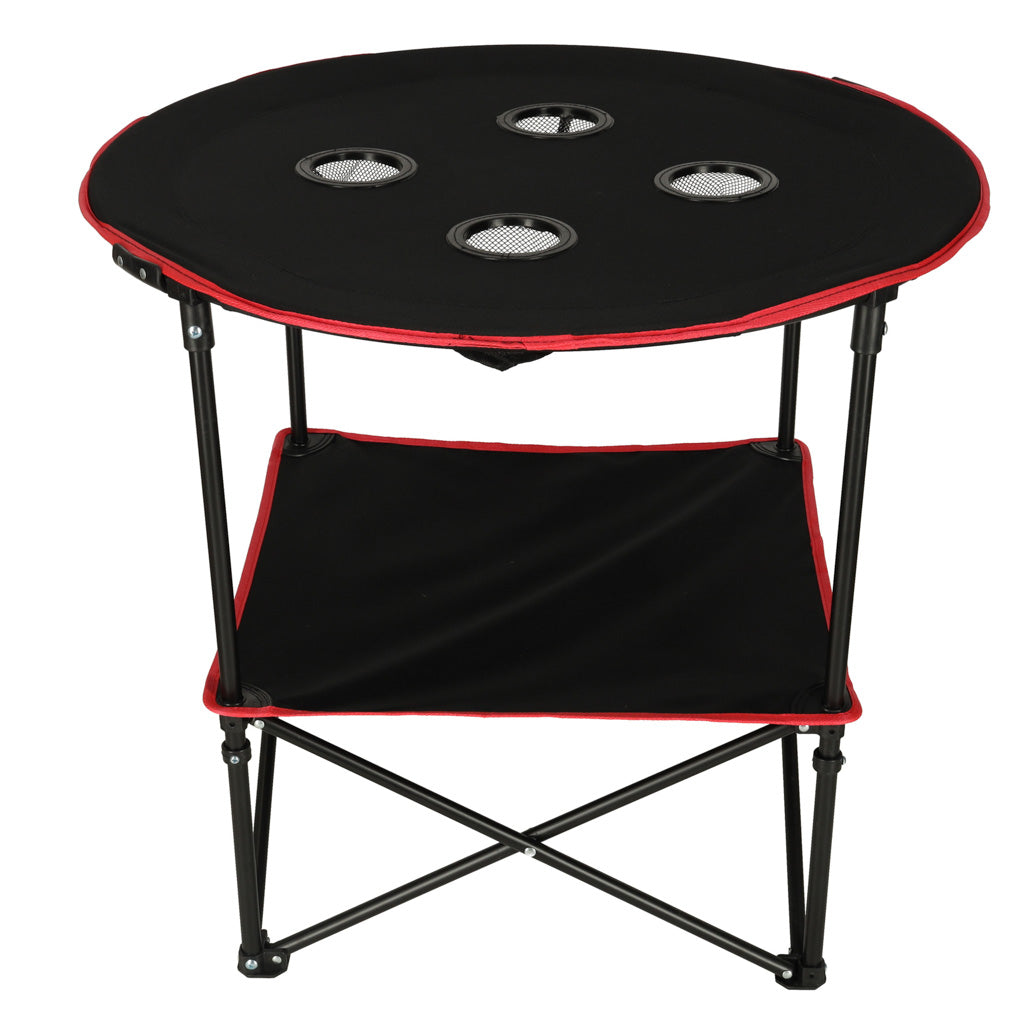 Travel Table Folding With Cover Black