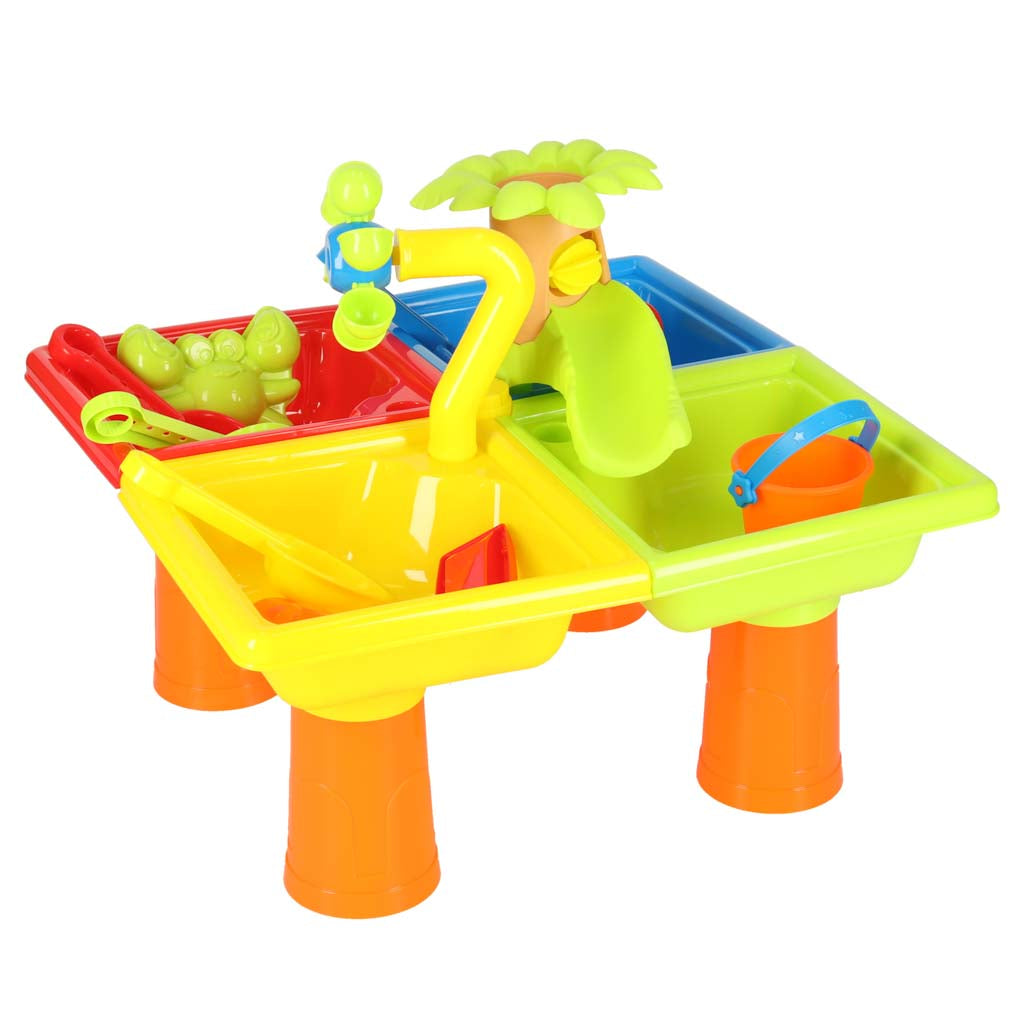 Water Table Four Parts Sandbox Shovel Watering Can Stool