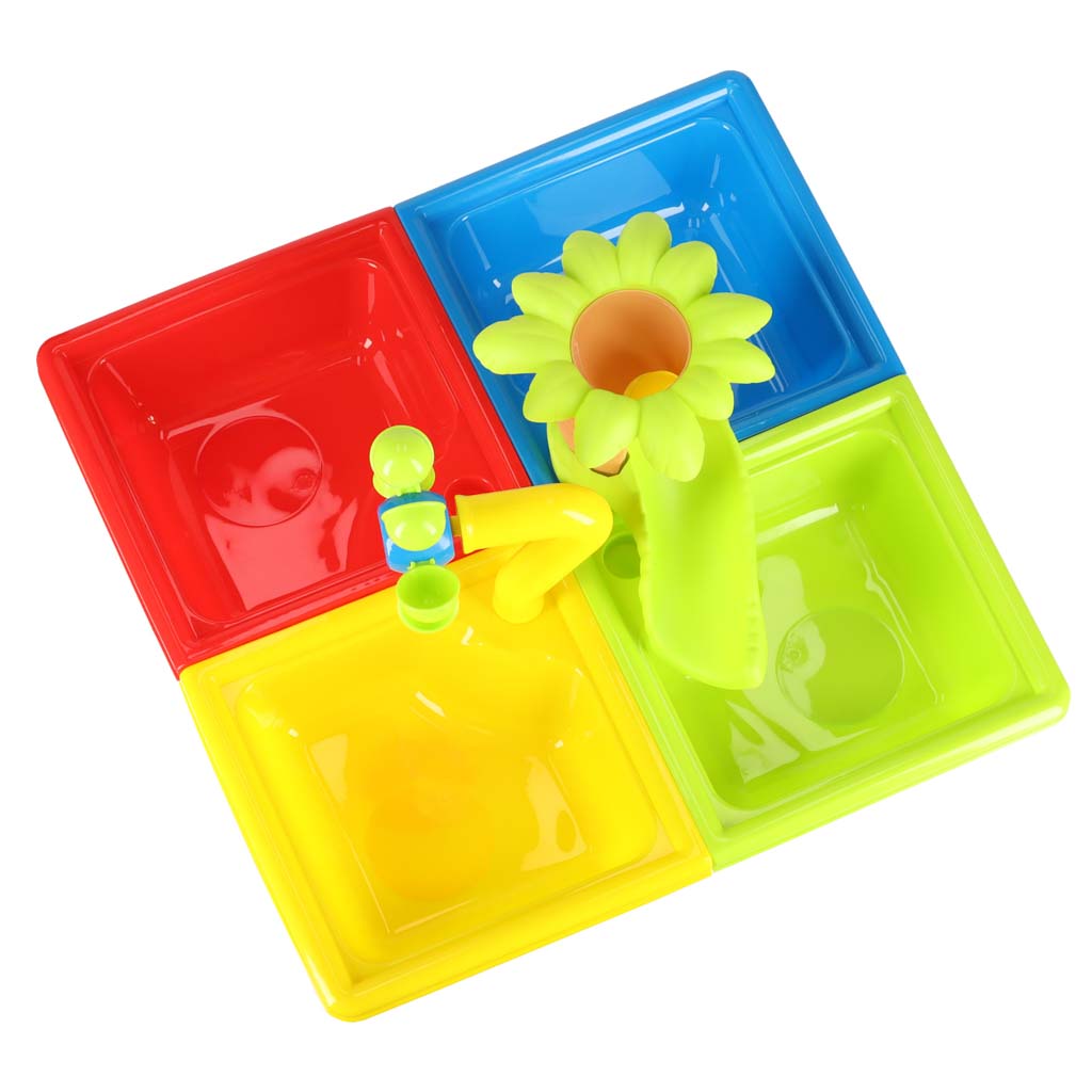 Water Table Four Parts Sandbox Shovel Watering Can Stool