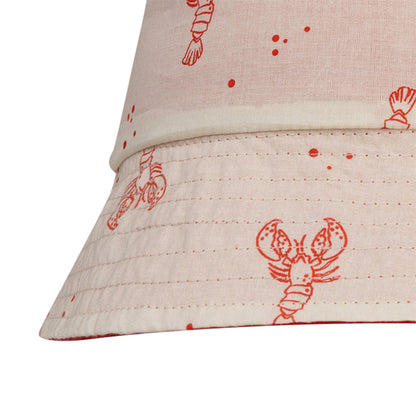 Swim Essentials Sonnenhut wendbar – Beige/Rot – Little Lobster