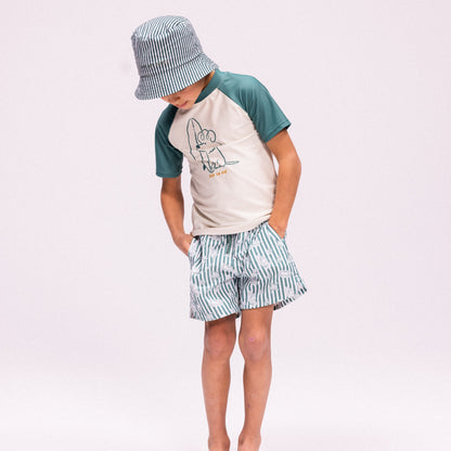 Swim Essentials Sonnenhut wendbar – Grün – Surf Dogs